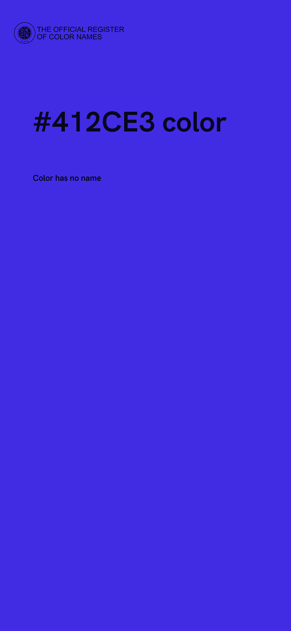 #412CE3 color image