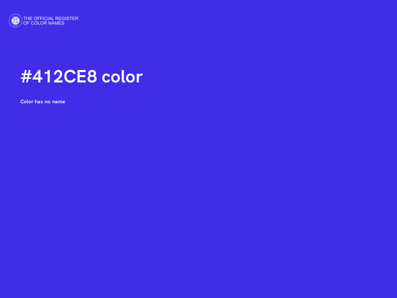 #412CE8 color image