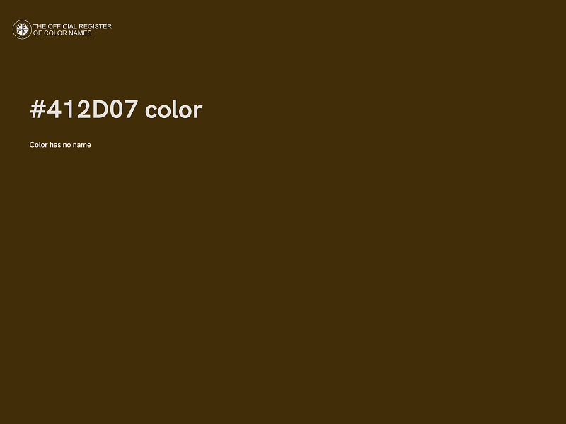 #412D07 color image