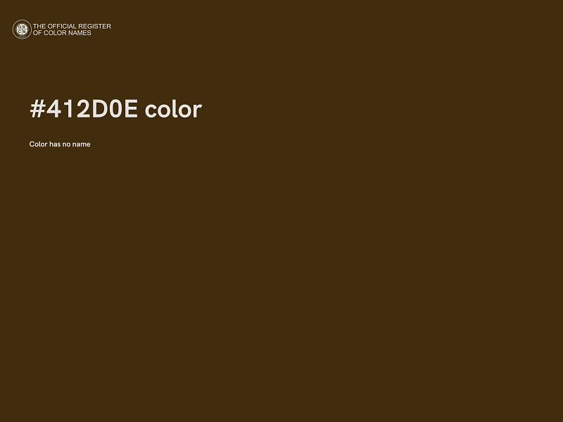 #412D0E color image