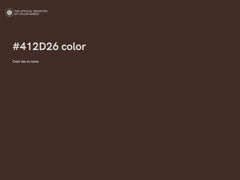 #412D26 color image