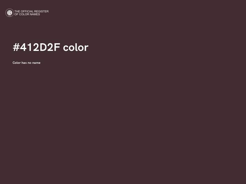 #412D2F color image