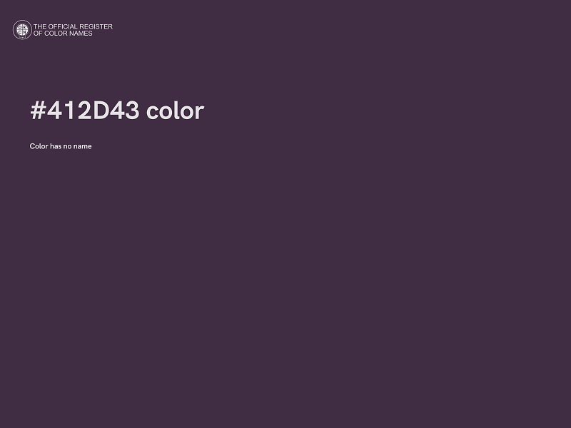 #412D43 color image