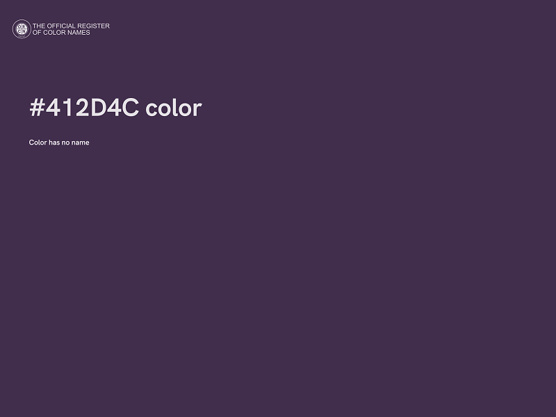 #412D4C color image