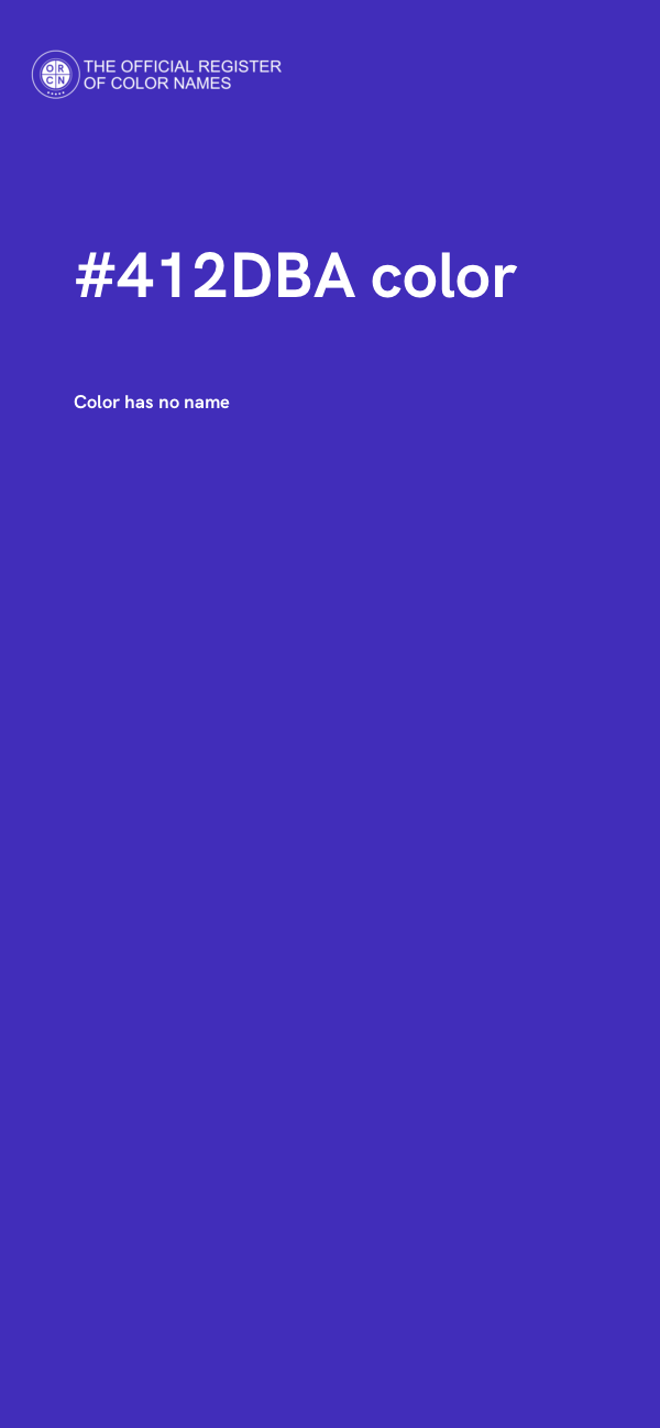 #412DBA color image