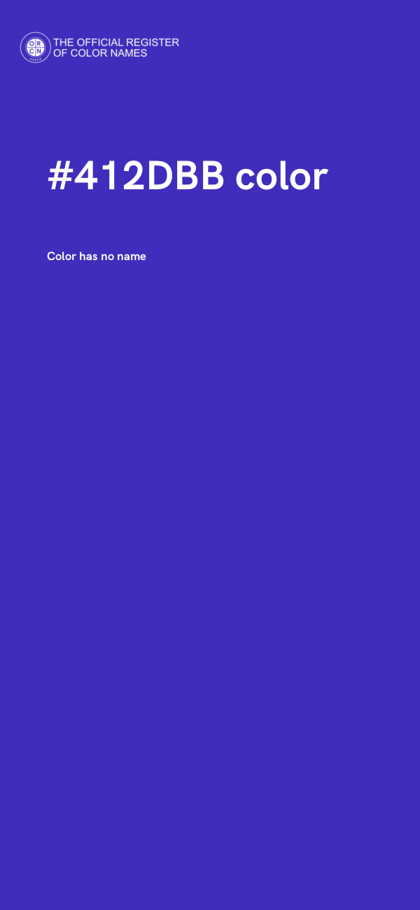 #412DBB color image