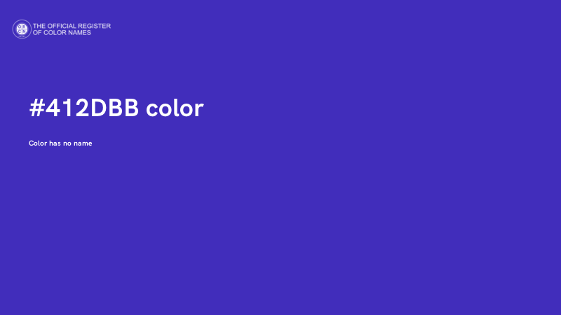 #412DBB color image