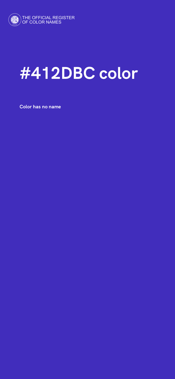 #412DBC color image