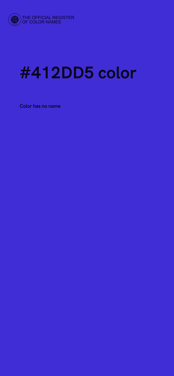 #412DD5 color image