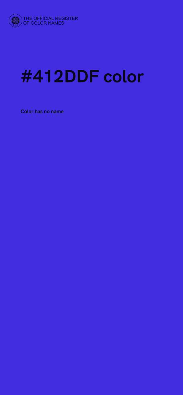 #412DDF color image