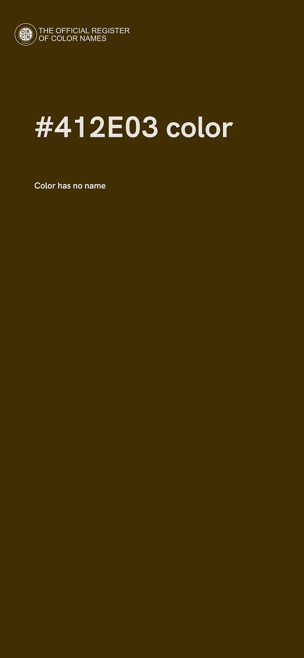 #412E03 color image