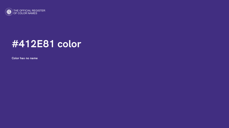 #412E81 color image