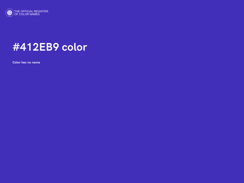 #412EB9 color image