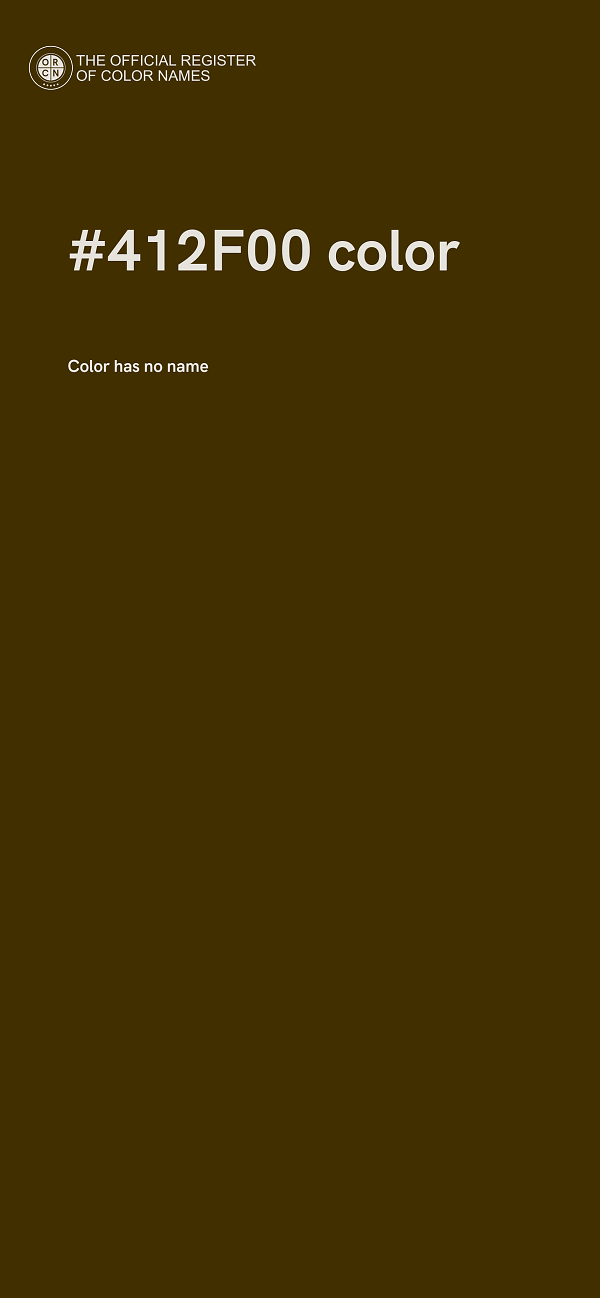 #412F00 color image