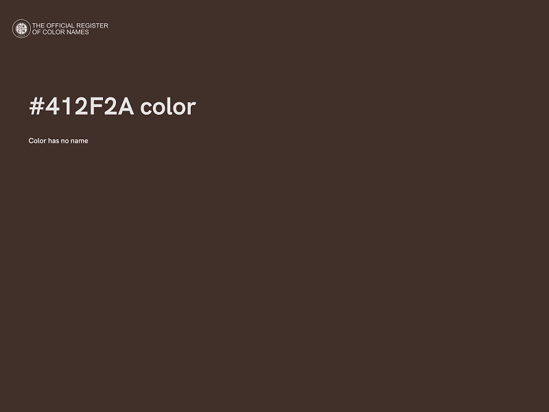 #412F2A color image