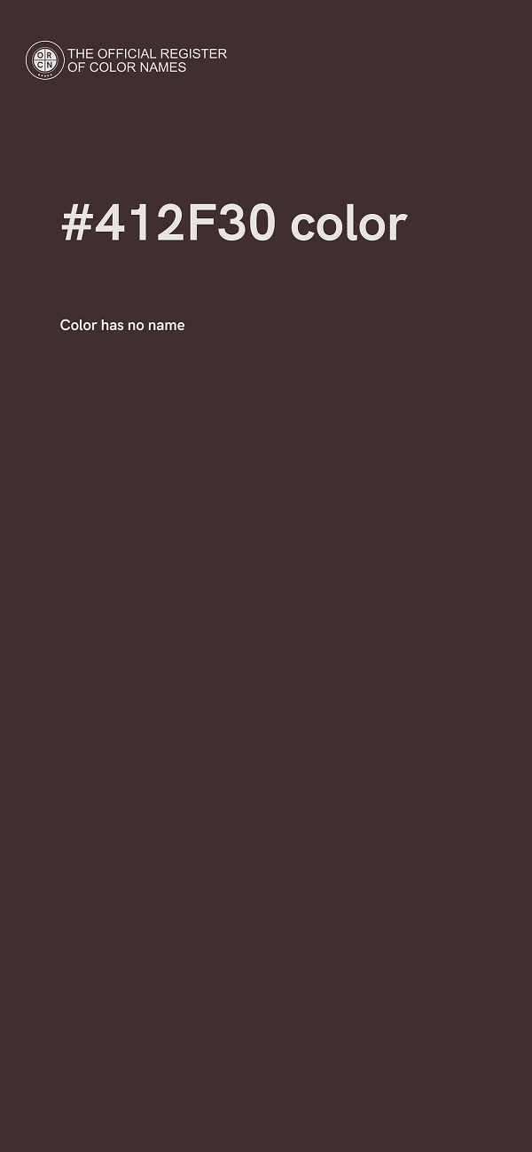 #412F30 color image