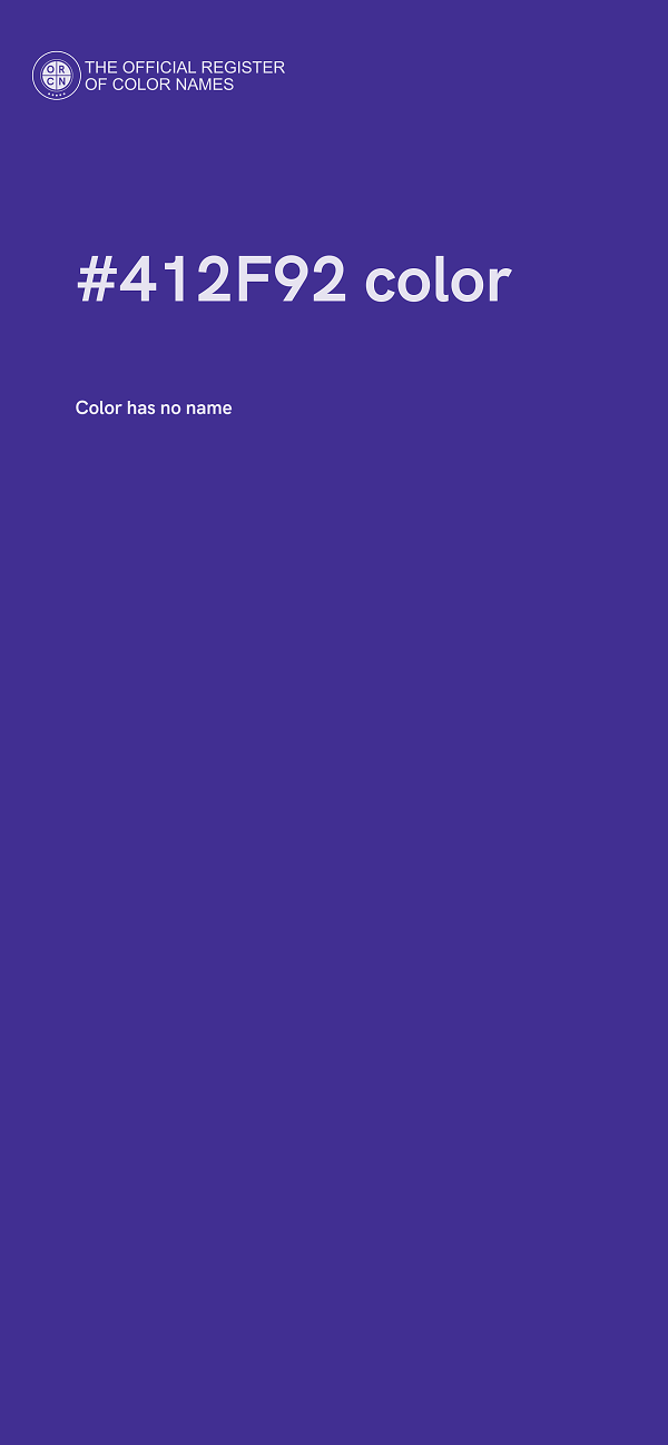 #412F92 color image