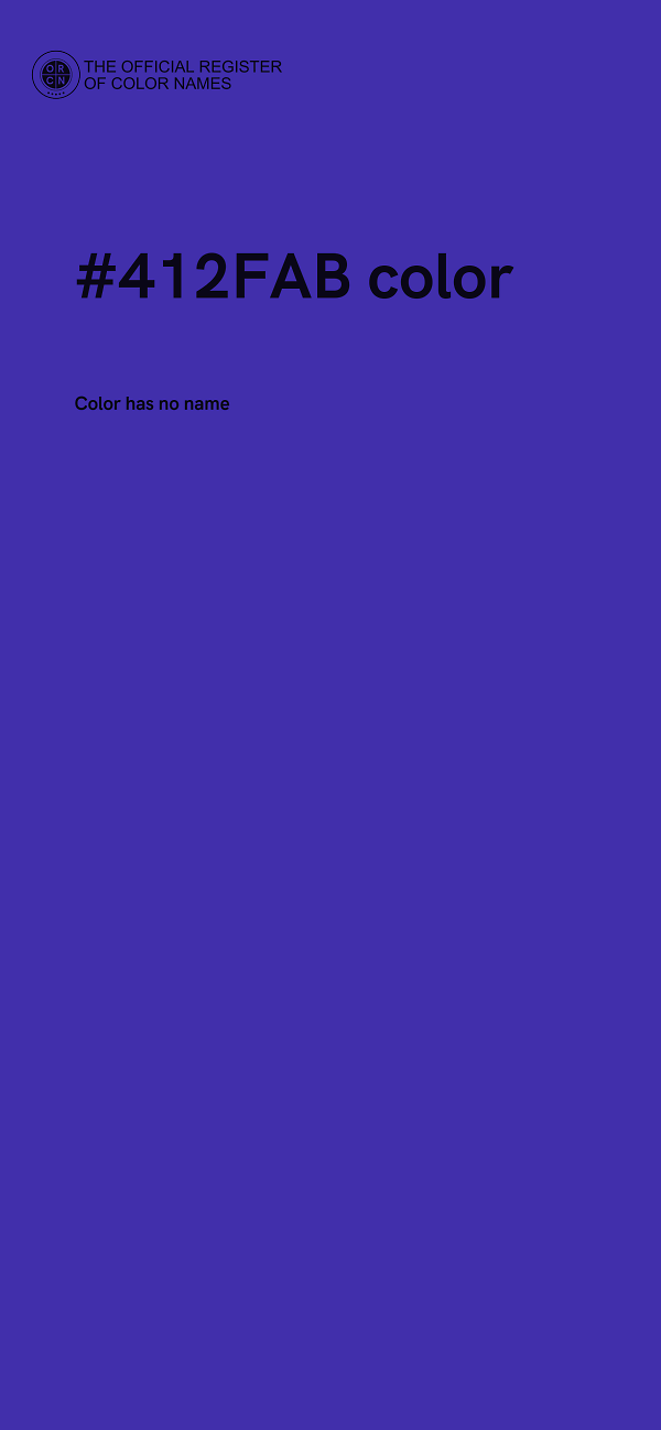 #412FAB color image