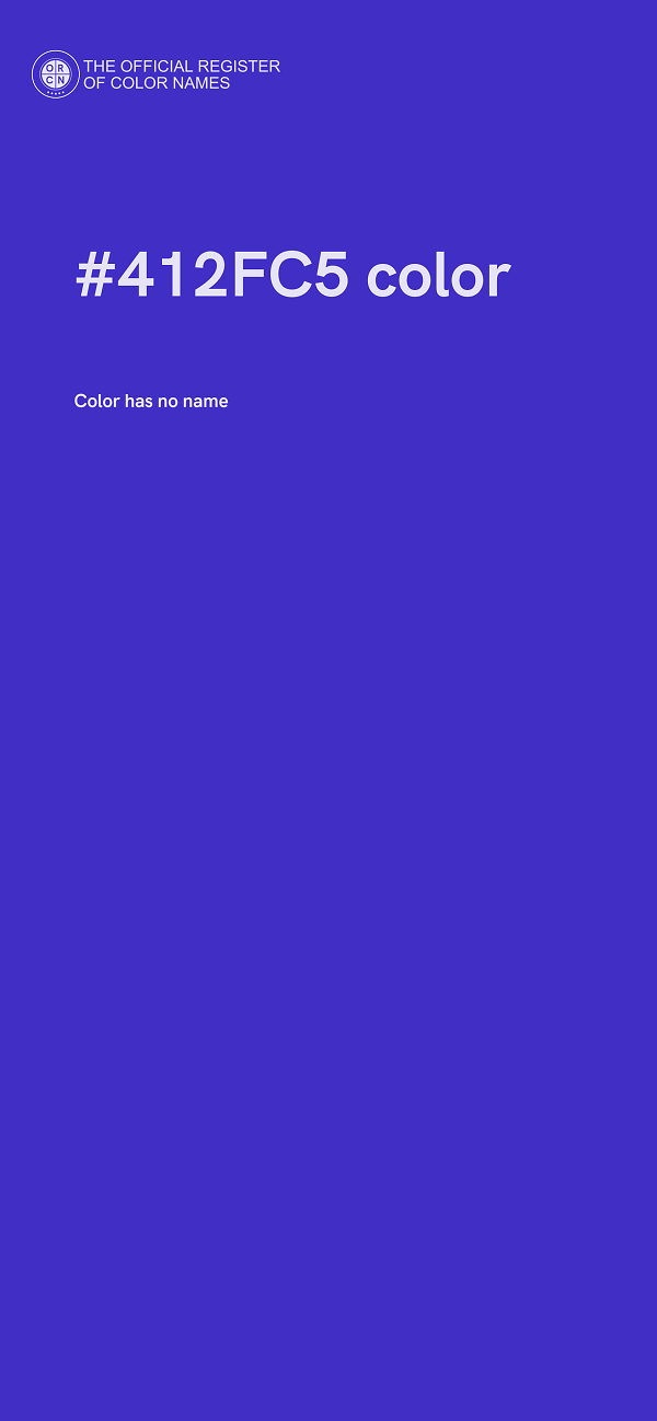 #412FC5 color image