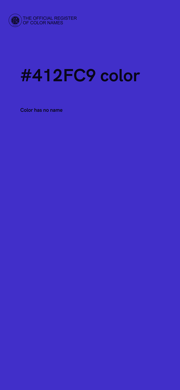 #412FC9 color image