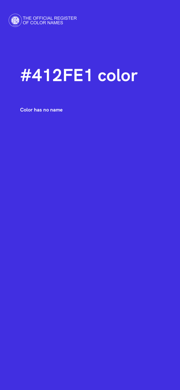 #412FE1 color image