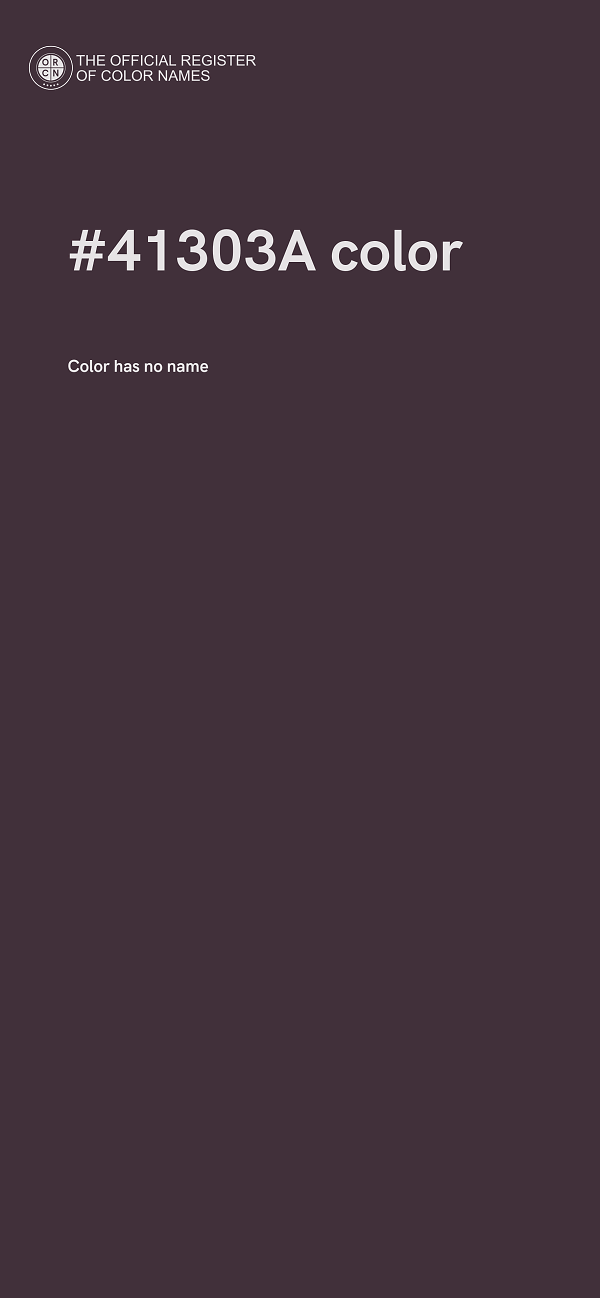 #41303A color image
