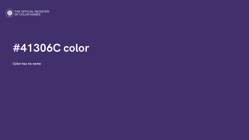 #41306C color image