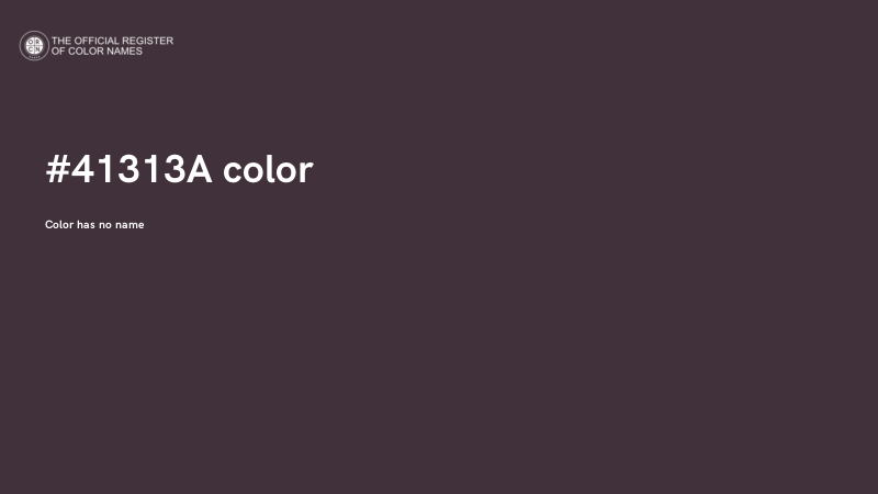 #41313A color image