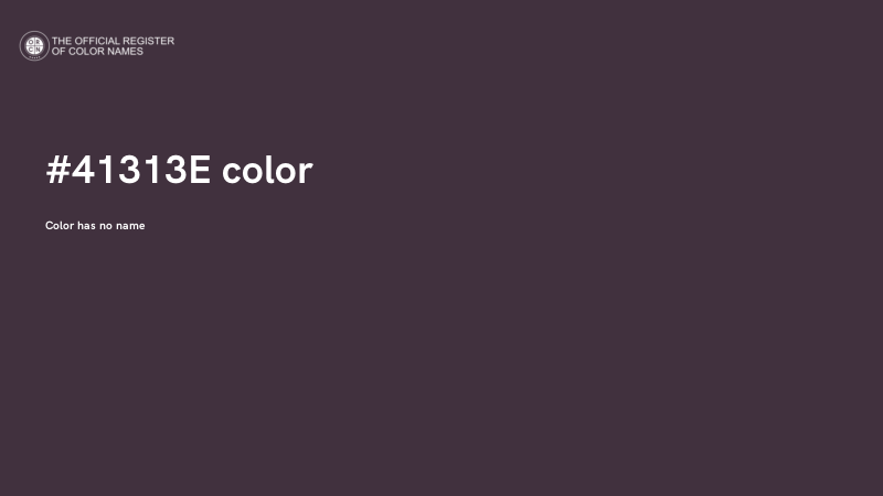 #41313E color image