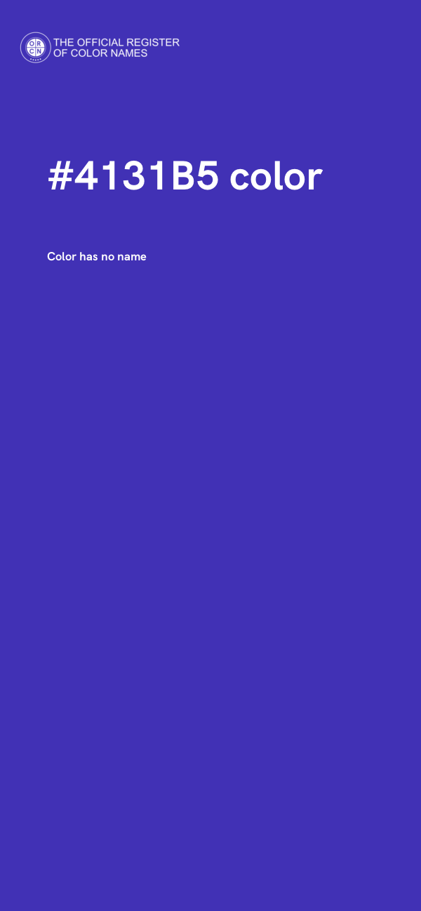#4131B5 color image
