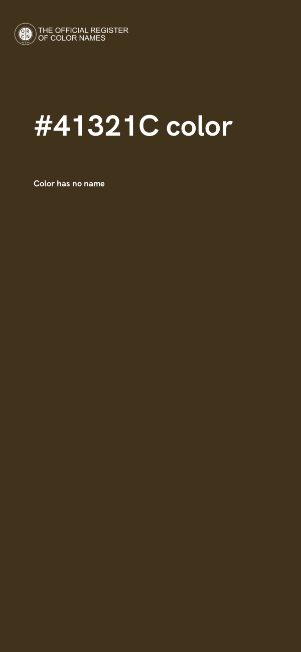 #41321C color image