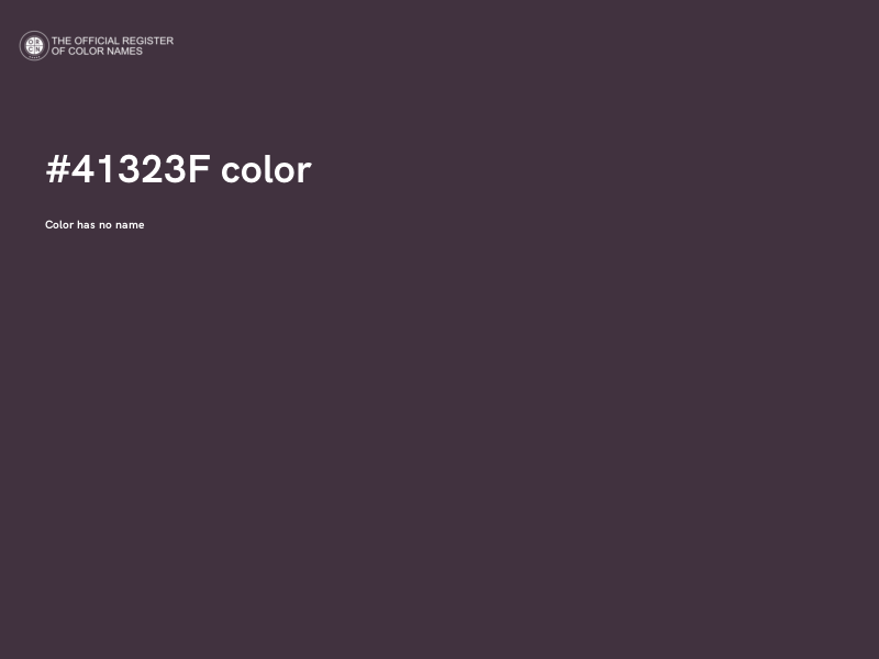 #41323F color image