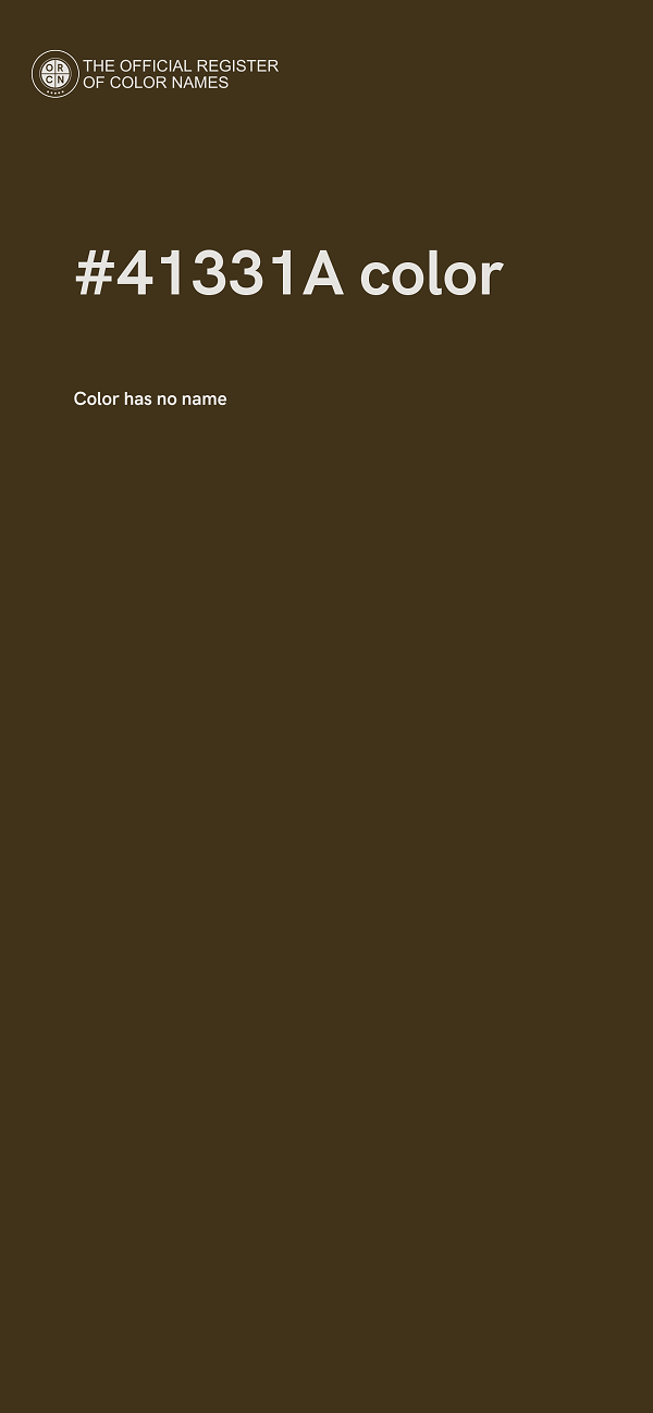 #41331A color image