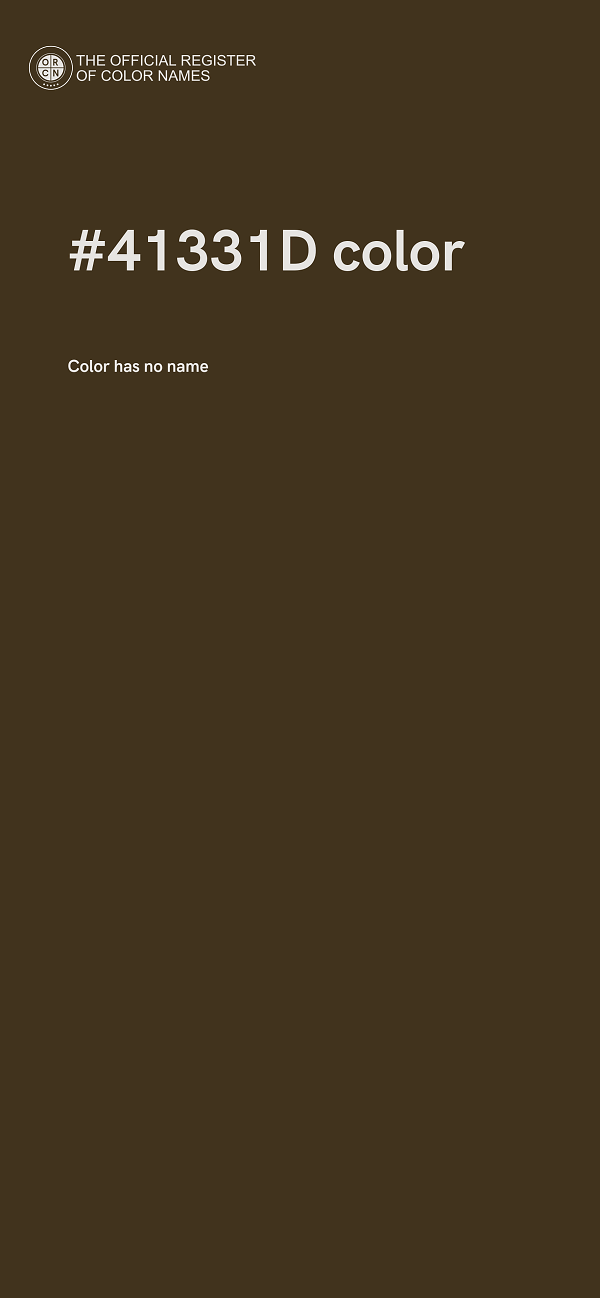 #41331D color image