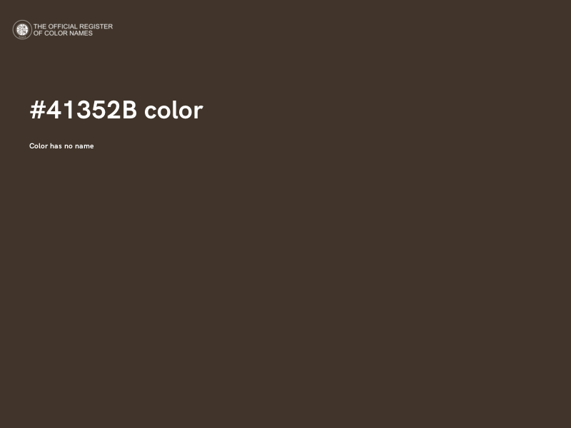 #41352B color image