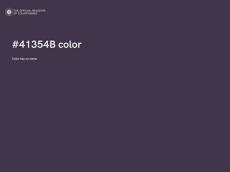 #41354B color image