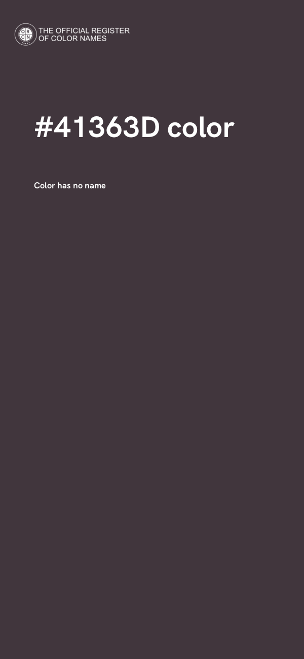 #41363D color image