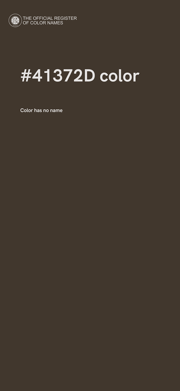 #41372D color image