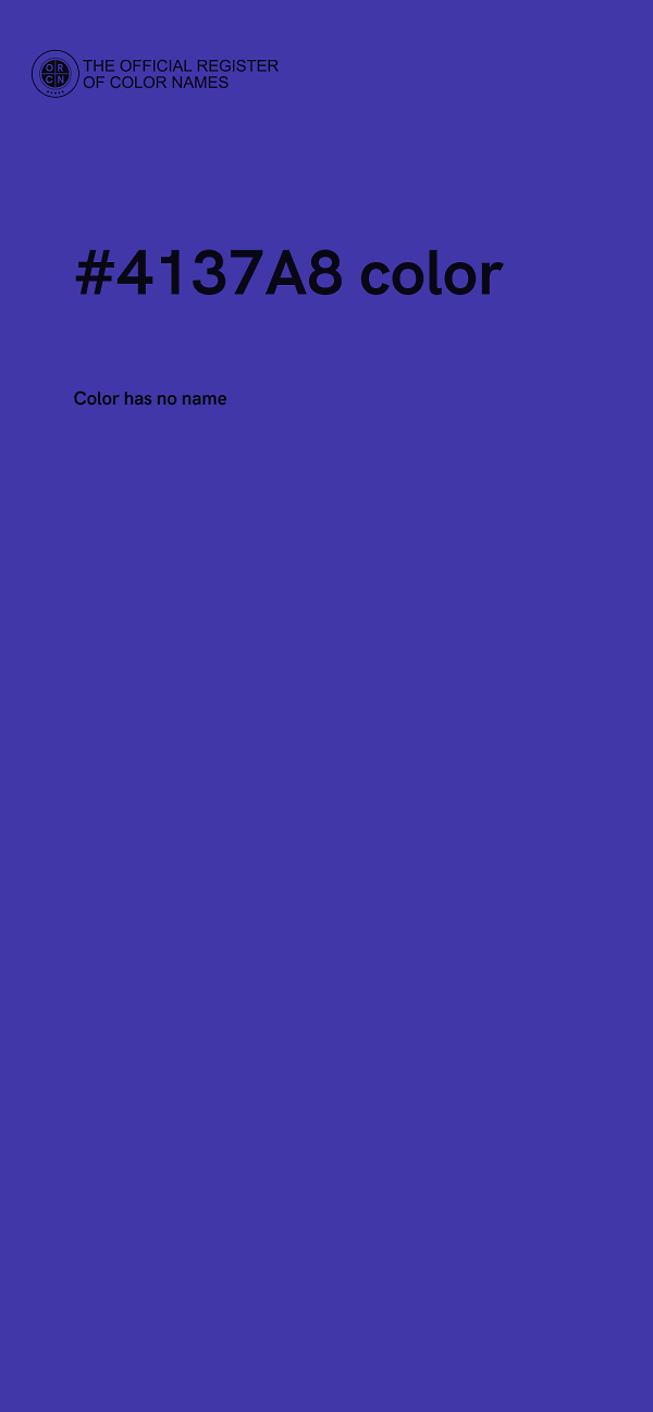 #4137A8 color image