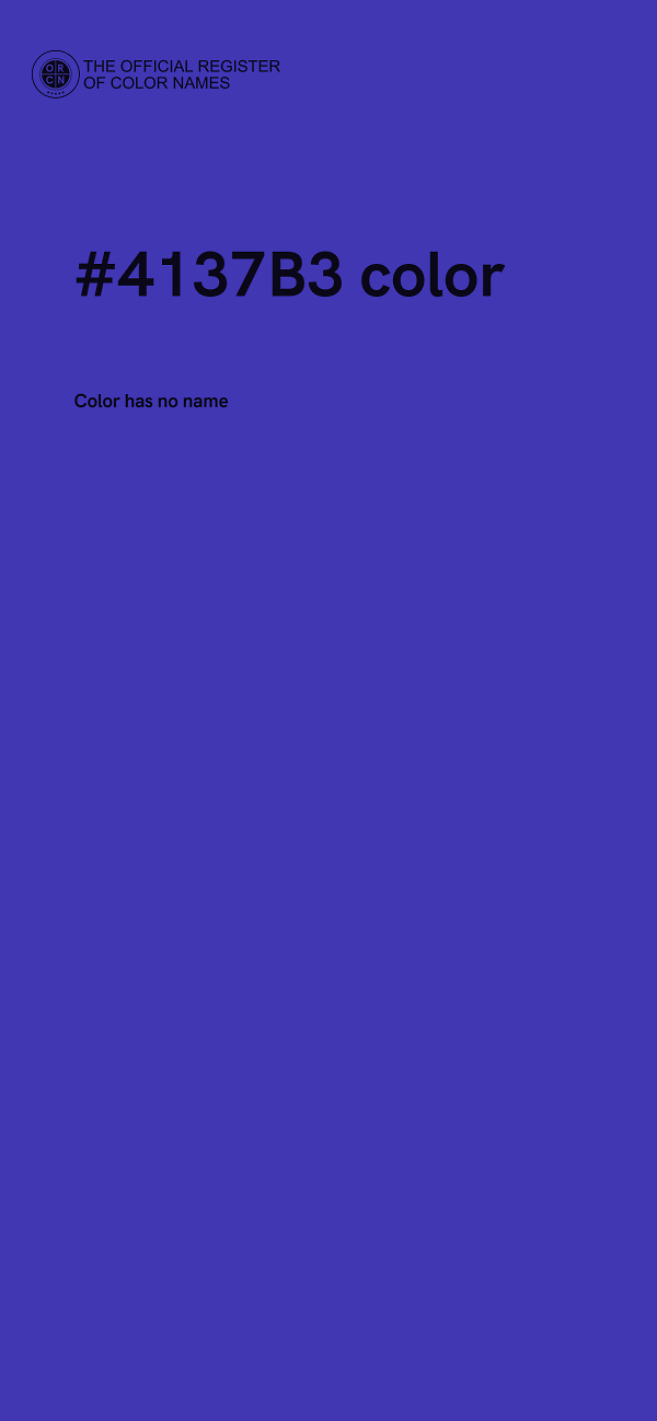 #4137B3 color image