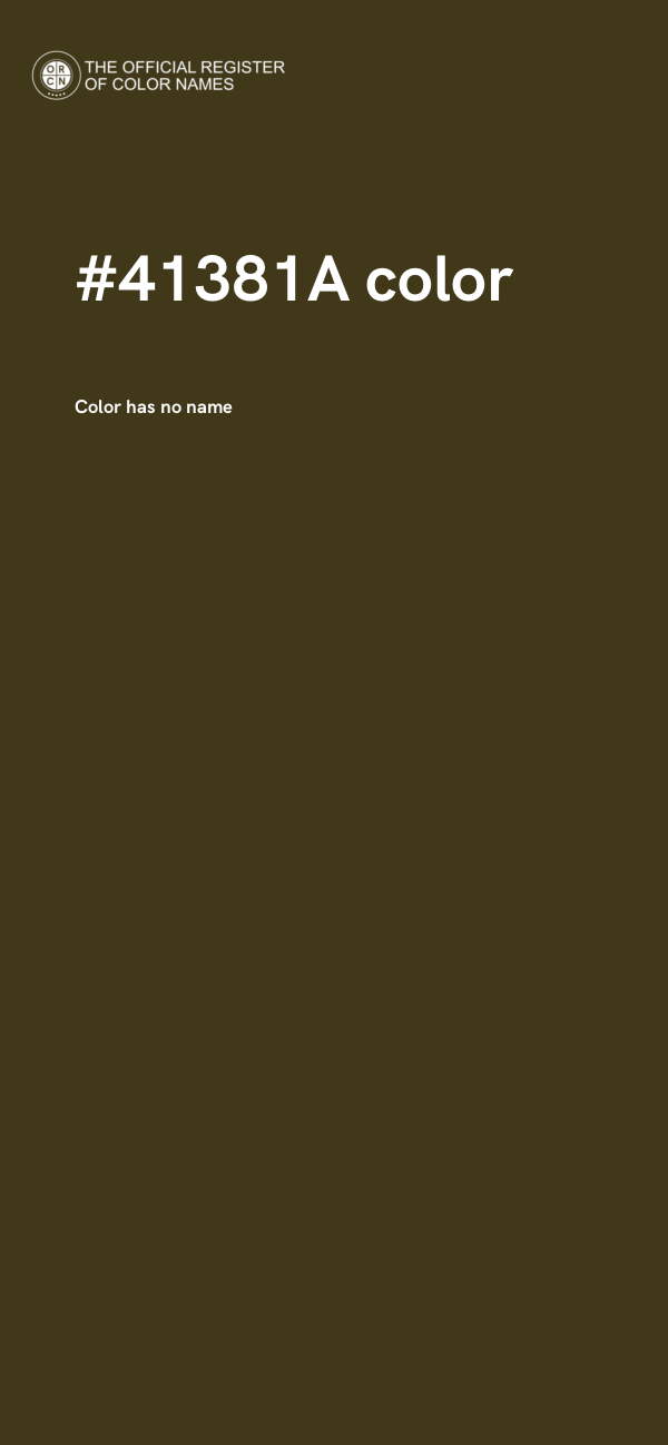 #41381A color image