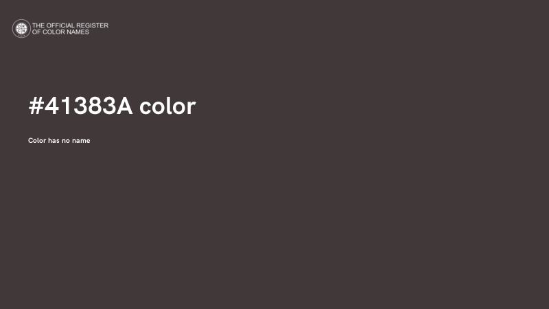 #41383A color image