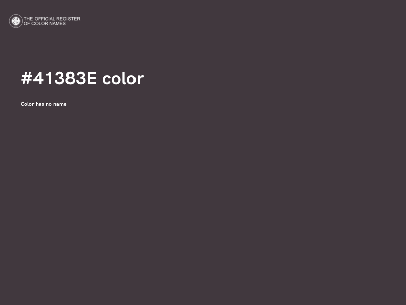 #41383E color image