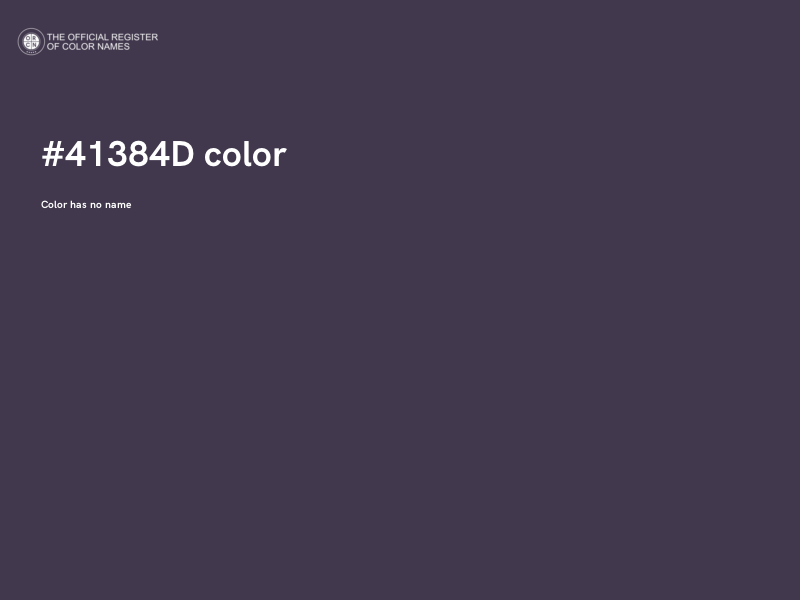 #41384D color image