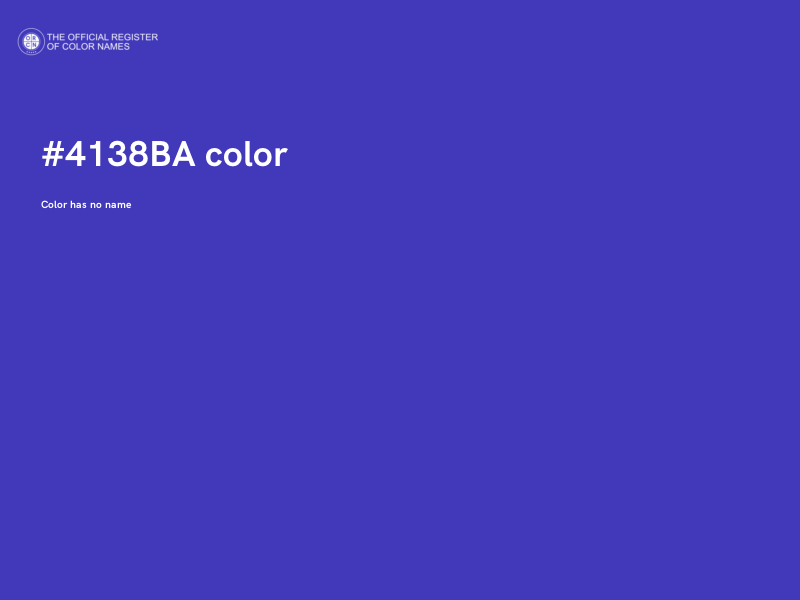 #4138BA color image