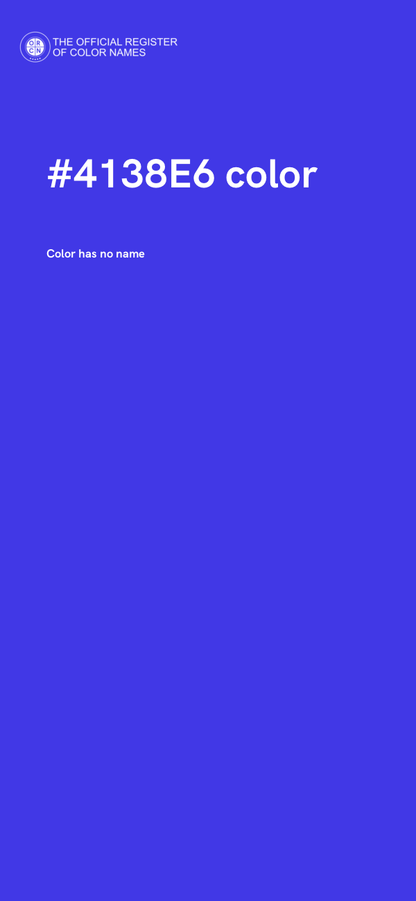 #4138E6 color image