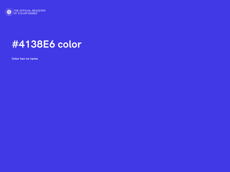 #4138E6 color image