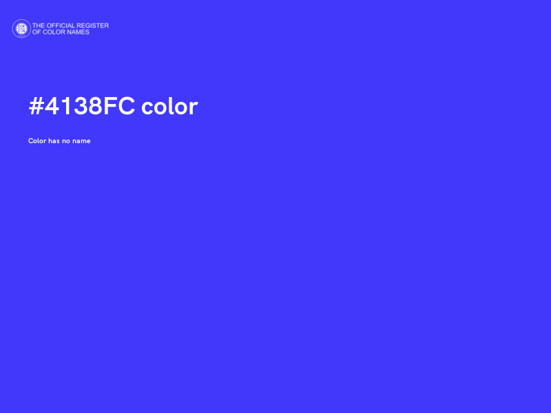 #4138FC color image