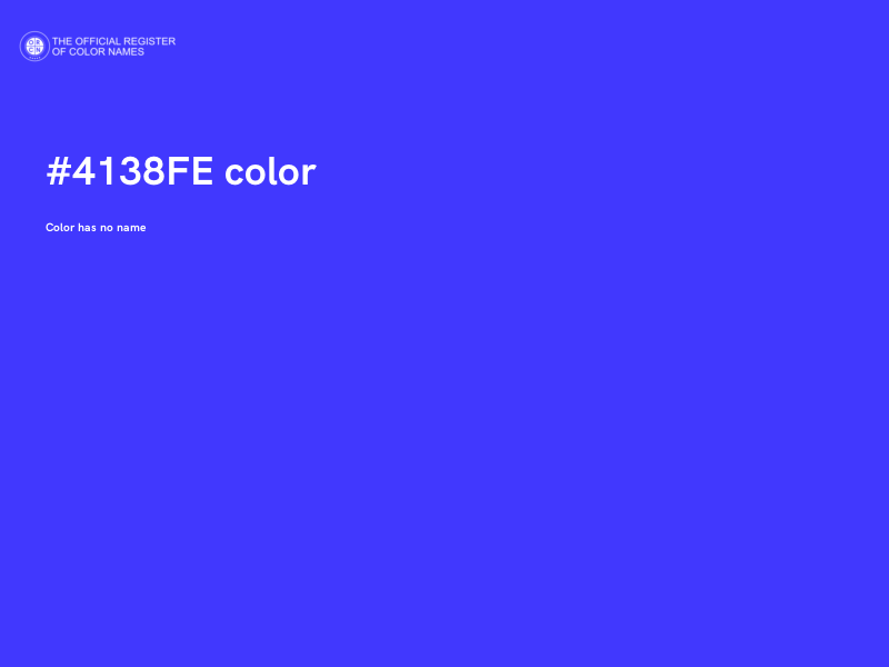 #4138FE color image