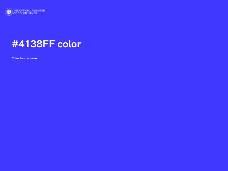 #4138FF color image